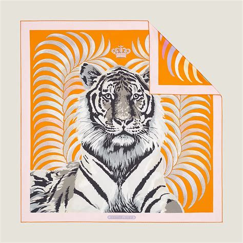 hermes grail tigre royal|Tigre Royal double face scarf 90 .